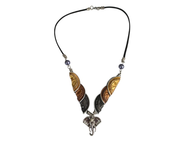 Single Pendant Elephant Necklace